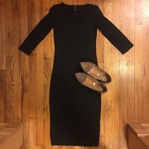 Forever 21 Black Cotton LBD- XS